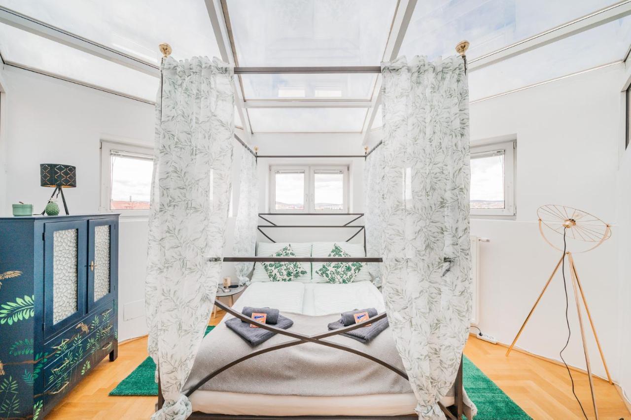 Penthouse apartment - Sauna - Terrasse - Kamin - AC Vienna Luaran gambar