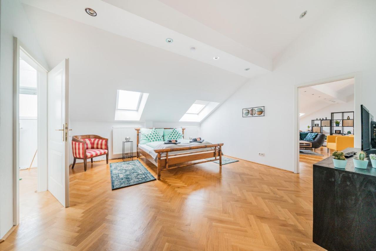 Penthouse apartment - Sauna - Terrasse - Kamin - AC Vienna Luaran gambar