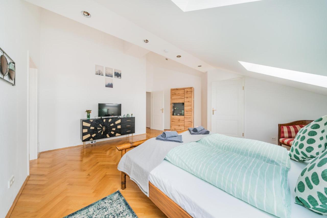 Penthouse apartment - Sauna - Terrasse - Kamin - AC Vienna Luaran gambar