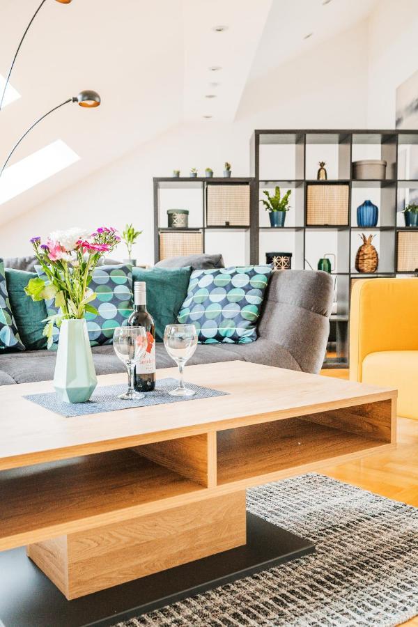 Penthouse apartment - Sauna - Terrasse - Kamin - AC Vienna Luaran gambar